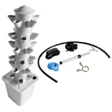 White 30 Pod Hydroponic Growing System Outdoor Indoor Garden Plant with Pump and Tank 80919834