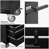 6-Drawer Rolling Tool Chest Cabinet, Large Capacity Metal Tool Box with Wheels and Locking, Roll 09095142