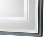 40*30inch LED Bathroom Beveled Mirror,3000-6000K Gradient Front and Backlit LED Mirror for W2091P214096