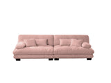 Cloud Couch 2 Seater Sofa for Living Room, Chenille 2 - Seat sofa with 2 Lumbar pillows and 2 throw 86777861