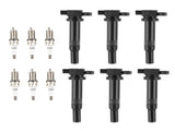 6 Ignition Coils & Spark Plugs fit for Hyundai Santa Fe Kia Magentis UF558 5018 New 70906787