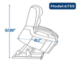 Lift Recliner Chair Dual Motor Infinite Position Up to 350 LBS with Solid Wood Armrests, Heat 60819799