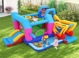 6-in-1 Inflatable Bouncer Castle with Climbing Wall, Ring Toss, Punching Bag, Ideal Gift for 21842038