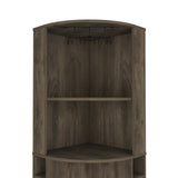Seattle Bar Cabinet, Eight Bottle Cubbies, Two Large Open Shelves B128P176131