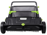 Hand Push Lawn Sweeper, 21 Inch Leaf & Grass Collector 2.8 cu. ft Hopper Bag Capacity. with W465P498188