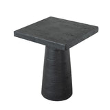 20x20x24" Black Square Side Table with Pedestal Base W2078P203212