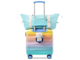20" Carry-on Luggage with Cup Holder Lightweight Glossy Hardshell Suitcases with Spinner Wheels, 94062190