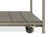 Corbeta Metal Frame Wood Living Room Coffee Table with Casters T2574P164640