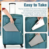 Softside Luggage Expandable 3 Piece Set Suitcase with Duffel Bag Upright Spinner Softshell N732P201004F
