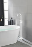Floor Mount Bathtub Faucet Freestanding Tub Filler Standing High Flow Shower Faucets Shower Mixer W127257914