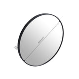 24" Large Round Black Circular Mirror W99973170
