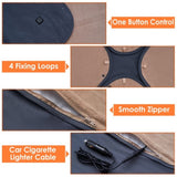 Electric Heated Throw Full Body Heated Shawl Indoor Outdoor Heated Blanket with 3 Heating Levels 95368001
