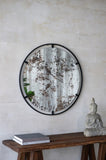 D31.5x0.5" Theodor Mirror with industrial design Round Mirror with Metal Frame for Wall Decor & W2078124323