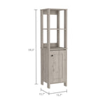 ZUN Arctic Linen Cabinet, With Four Shelves, Single Door Cabinet B128P148857