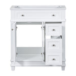 ZUN 30" Bathroom Vanity Cabinet without Sink, Free Standing Vanity with 2 Drawers& Soft Closing Doors, 23199631