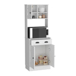 ZUN Albany Kitchen Pantry with 3-Doors Cabinet and Drawer B200P188856