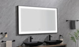 ZUN 96in. W x36 in. H Framed LED Single Bathroom Vanity in Polished Crystal Bathroom Vanity LED W1272122071