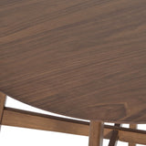 Wood Counter Height Round Dining Table, Brown, 35.4"D x 35.4"W x 36"H 58913.00WNT