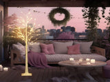 6 FT Lighted Birch Tree Artificial Twig Tree Lamp for Christmas 47477086