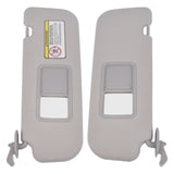 Set of 2 Sun Visor Left and Right Side Gray Fit for Hyundai Veloster 1.6L l4 2012-2015 93124603