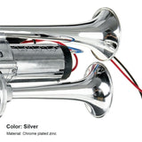 Car Horn with Relay, Electric Horn Supply, Dual Tube Metal Connected Electric Pump Horn 47113420