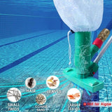 ZUN Portable swimming pool vacuum jet underwater cleaner with brush, bag , 55562631