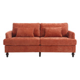 COOLMORE Mid Century Modern chenille Fabric Loveseat sofa, 2-Seat Upholstered Loveseat Sofa Modern W395P151899