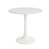 31.5" White Round Dining Table, Tulip Table Kitchen Dining Table 2-4 People with MDF Table Top & W2189131694