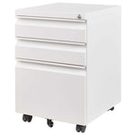 ZUN 3 Drawer Mobile File Cabinet with Lock,Metal Filing Cabinets for Home Office Organizer 17334146