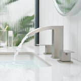 Bathroom Stainless Steels for Sink 3 Hole Brushed Nickel 8 inch Widespread Bathroom Sink W1932P353495