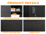 9-Door Employee Storage Locker, Metal Lockers for Office, Gym, School, and Homewith Card Slot T2398P205947