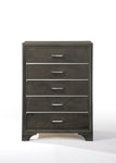 ZUN Grey 5-Drawer Chest B062P209023