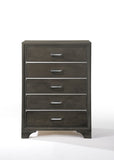 Grey 5-Drawer Chest B062P209023