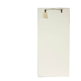 18" x 39.5" Large White Wall Art Panel, Rectangle Wall Sculpture, Wall Dcor for Living Dining W2078130259