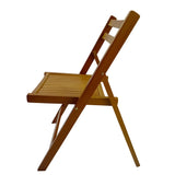 Furniture Slatted Wood Folding Special Event Chair - Honey color, Set of 4, FOLDING CHAIR, FOLDABLE W49539775