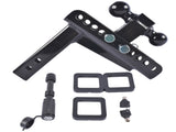 Adjustable Trailer Hitch Fits 2-inch Receiver 2" & 2-5/16" Ball w/Anti-Theft Pin 54863397