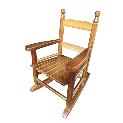 ZUN Children's rocking oak chair- Indoor or Outdoor -Suitable for kids-Durable 88851000
