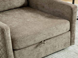 29.5''W Upholstered 360&deg Swivel Armchair with Hidden Storage, Comfy Diamond-Shape Tufted Armrests W3118P419158