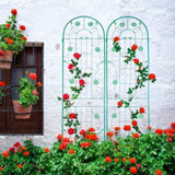 2 Pack Metal Garden Trellis 86.7" x 19.7" Rustproof Trellis for Climbing Plants Outdoor Flower W1586104735