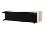 Kathy Roll Arm Entryway Accent Bench, Sky Neutral Beige Polyester B2719P238171