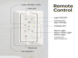 66 Inch Low Profile ABS Ceiling Fan with Dimmable Lights and Smart Remote Control 6 Speed Reversible W934P152241