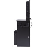 41" Large Size Left Bedside Cabinet Vanity TableCushioned Stool Dresser Set, 2 AC2 USB Power W936P230831