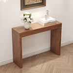 ZUN Elegant Dark Wood Bar Table-50 Inches Long, a Practical Choice for Modern Homes.Dark Wood W2920P225014