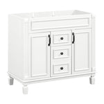 ZUN 36'' Bathroom Vanity without Top Sink, Cabinet only, Modern Bathroom Storage Cabinet with 2 Soft WF305078AAK