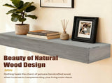 60" Rustic Wood Fireplace Mantel,Wall-Mounted & Floating Shelf for Home Decor 89207116
