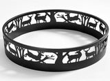 36in Fire Ring, Elk Pattern, Round, Iron 30970956