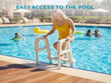 Heavy Duty In-Pool Ladder, Swimming Pool Step Pool Stairs for Above-ground Pools, Adjustable from 47015769