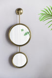 2 Circle Mirrors for Wall Decor, Unique Contemporary Wall Mirror for Living Room Bedroom W2078135186