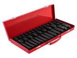 35PCS 1/2" Deep Impact Socket Set Drive 6 Point Metric Garage Tool 8 - 32mm 91694417