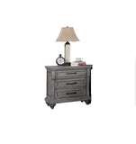 Contemporary Modern Look Antique Gray Oak Finish 1pc Nightstand Storage Space Bedside Table Oak B011P210120